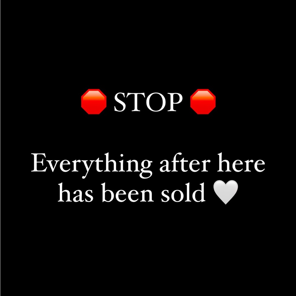 Sold items below ⬇️